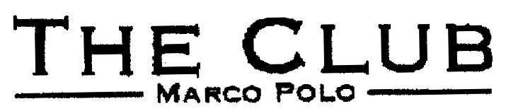 Mẫu nhãn hiệu THE CLUB MARCO POLO