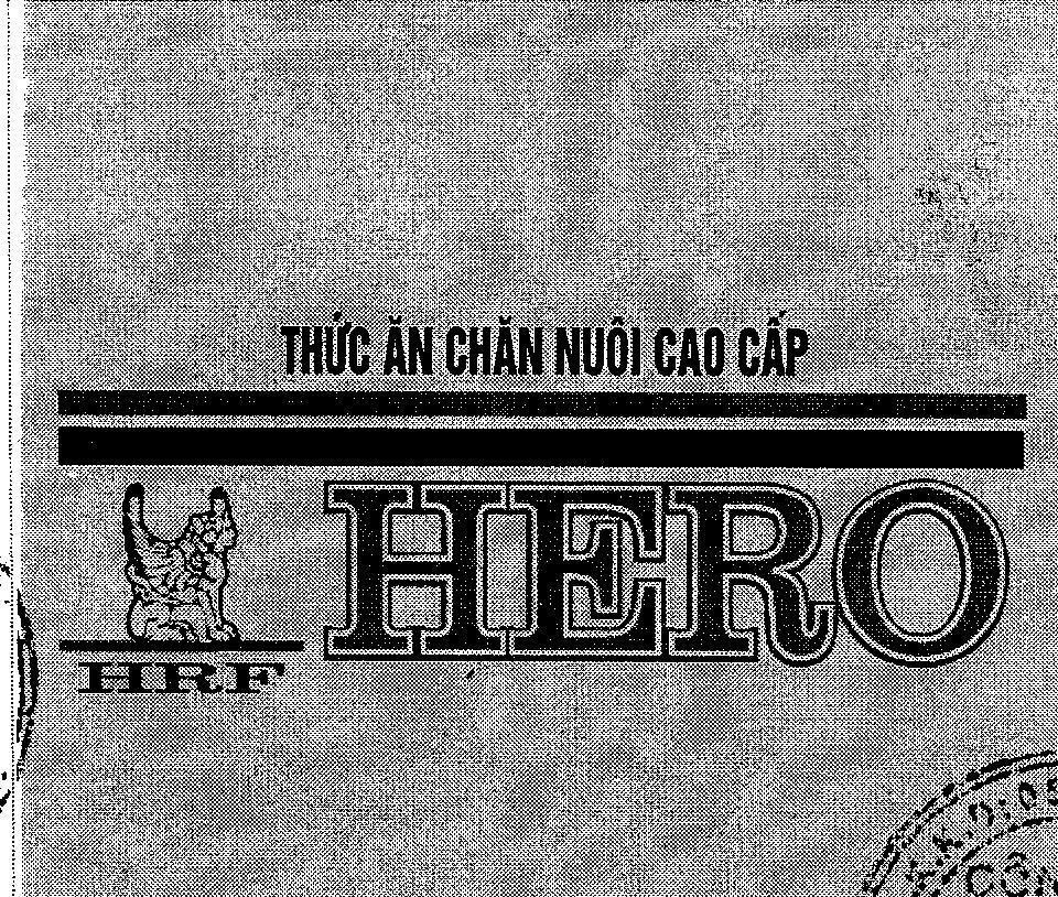 Mẫu nhãn hiệu HERO HRF THứC ĂN CHĂN NUÔI CAO CấP