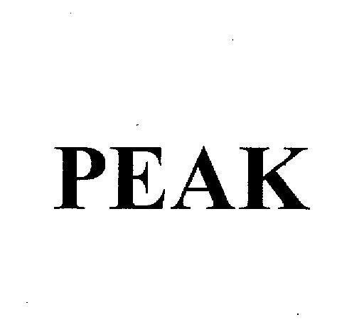 Mẫu nhãn hiệu PEAK