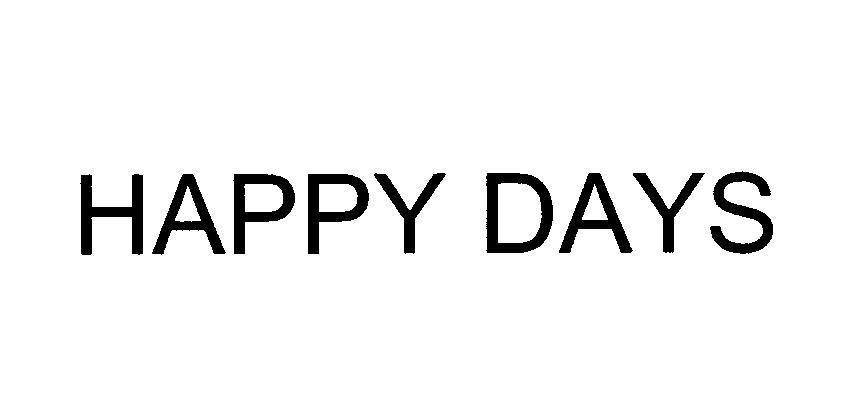 Mẫu nhãn hiệu HAPPY DAYS