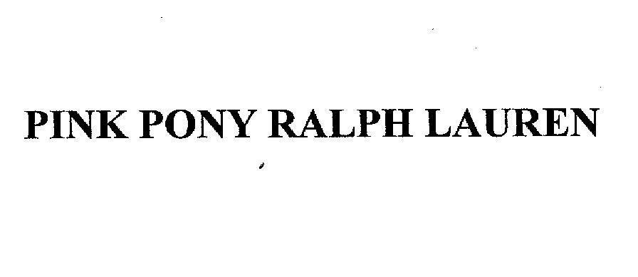 Mẫu nhãn hiệu PINK PONY RALPH LAUREN