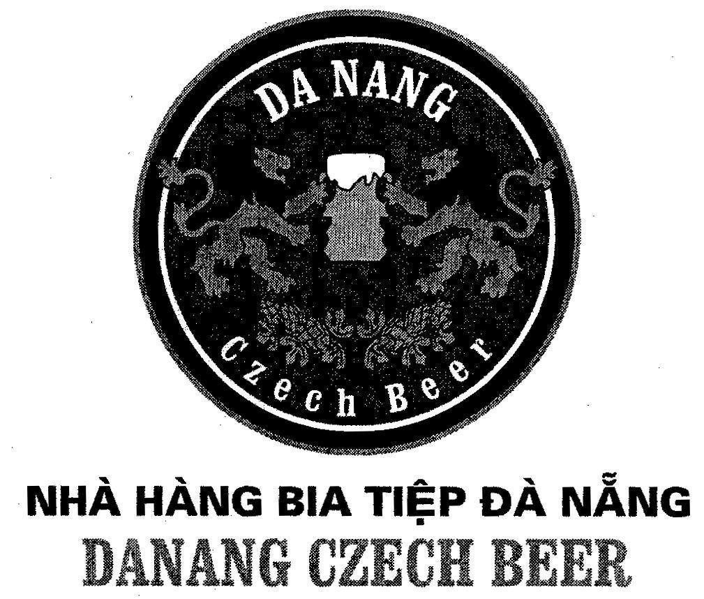 Mẫu nhãn hiệu DA NANG CZECH BEER NHà HàNG BIA TIệP