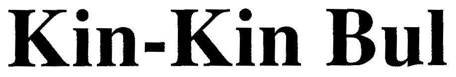 Mẫu nhãn hiệu KIN KIN BUL
