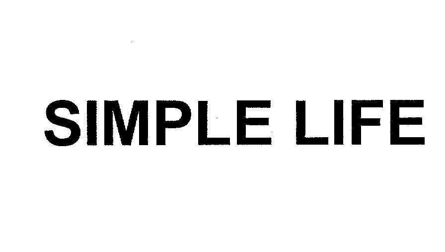 Mẫu nhãn hiệu SIMPLE LIFE