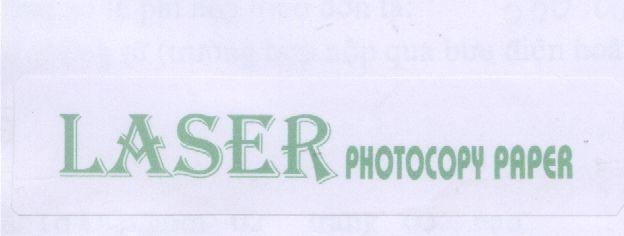 Mẫu nhãn hiệu LASER PHOTOCOPY PAPER