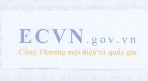 Mẫu nhãn hiệu ECVN GOV VN Cổng thương mại điện tử Quốc Gia