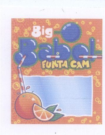 Mẫu nhãn hiệu BIG BABOL FUNTA CAM