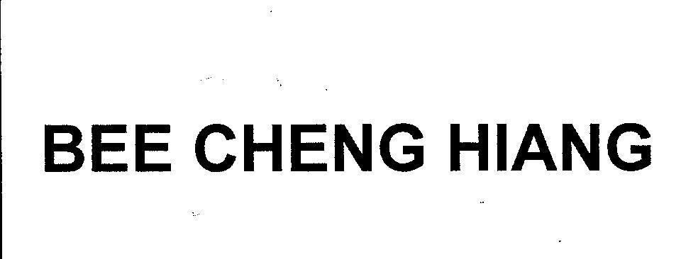 Mẫu nhãn hiệu BEE CHENG HIANG
