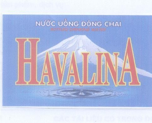 Mẫu nhãn hiệu HAVALINA NƯớC UốNG ĐóNG CHAI