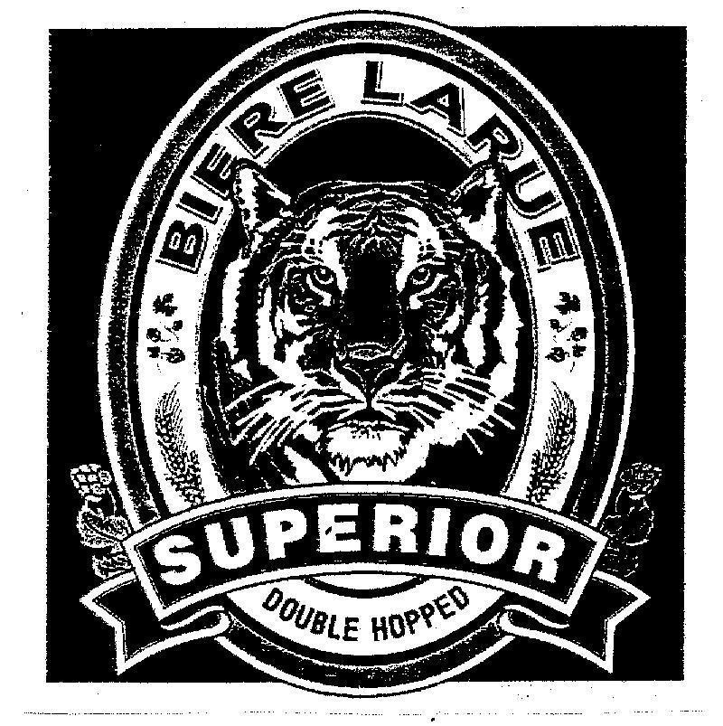 Mẫu nhãn hiệu SUPERIOR BIERE LARUE DOUBLE HOPPED