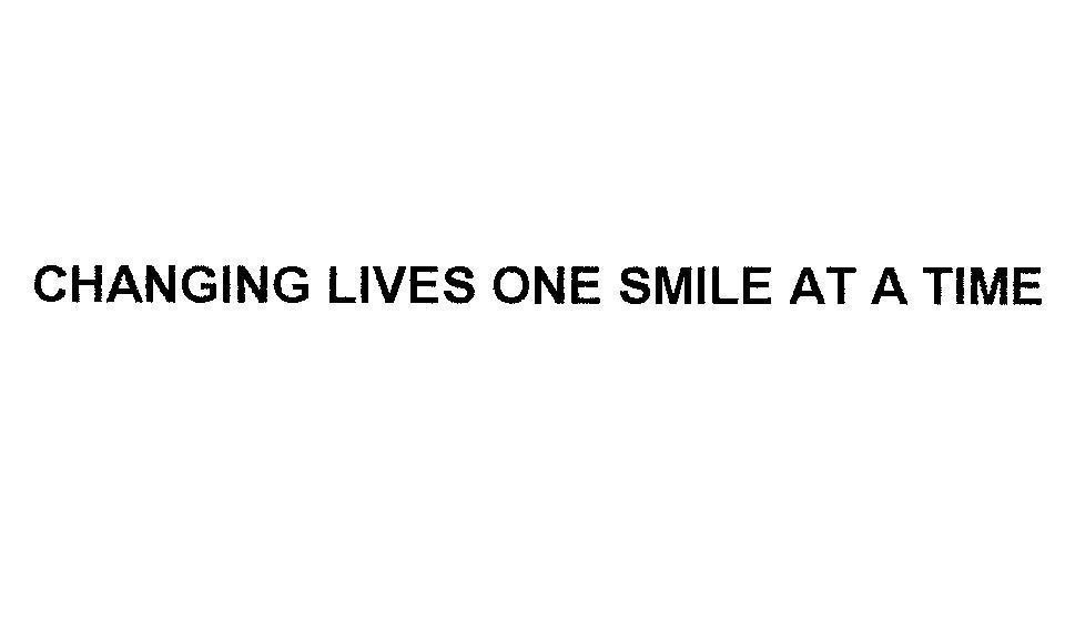 Mẫu nhãn hiệu CHANGING LIVES ONE SMILE AT A TIME