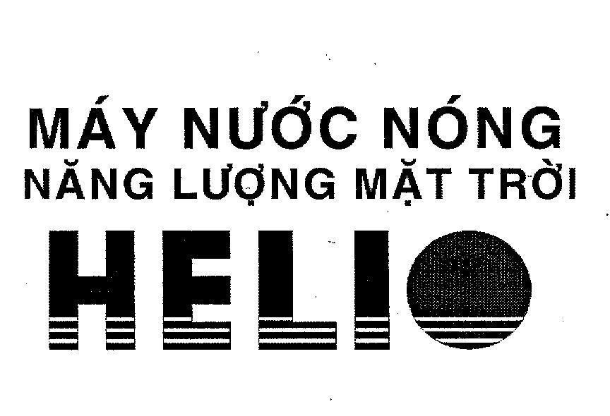 Mẫu nhãn hiệu HELIO MAY NUOC NONG NANG LUONG MAT TROI