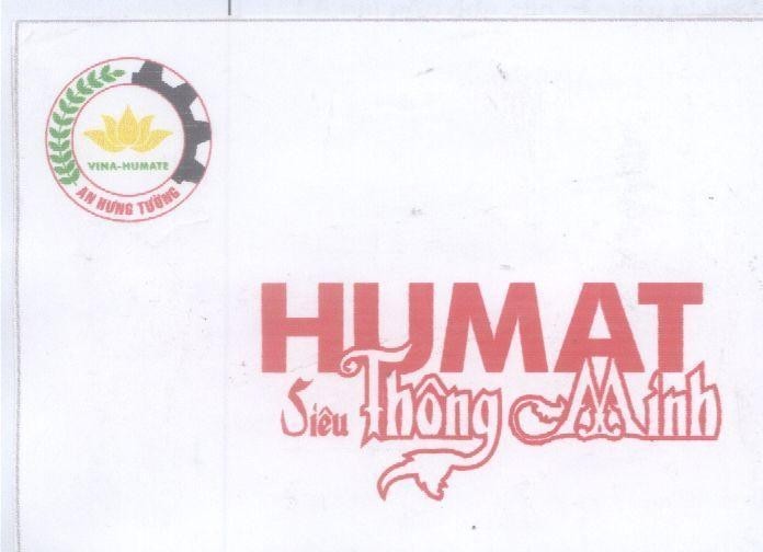 Mẫu nhãn hiệu VINA HUMATE AN HƯNG TƯờNG HUMAT SIÊU THÔNG MINH