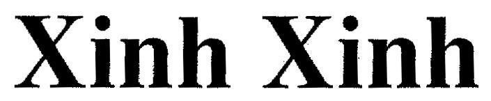 Mẫu nhãn hiệu XINH XINH