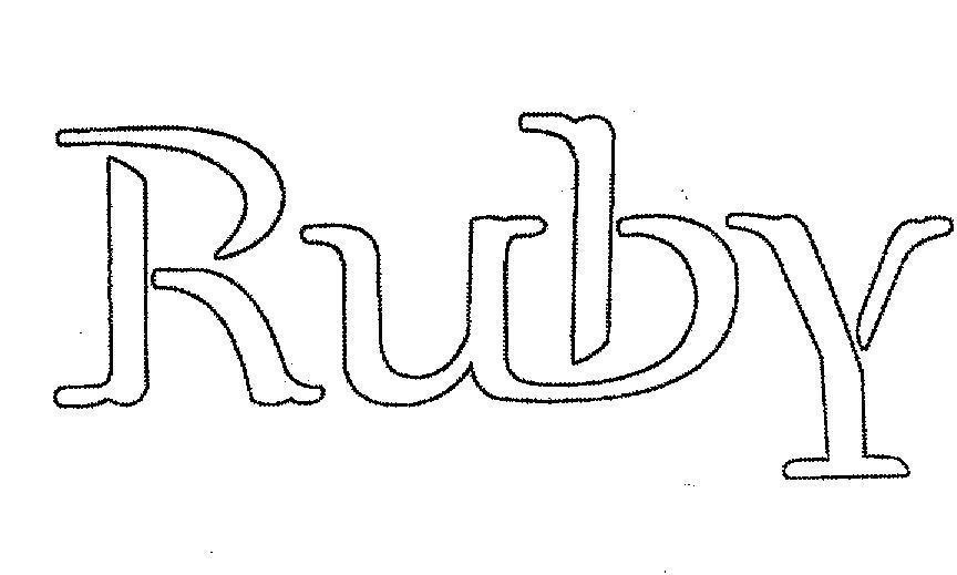 Mẫu nhãn hiệu RUBY