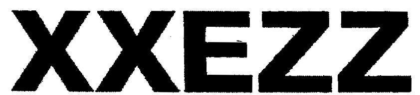Mẫu nhãn hiệu XXEZZ