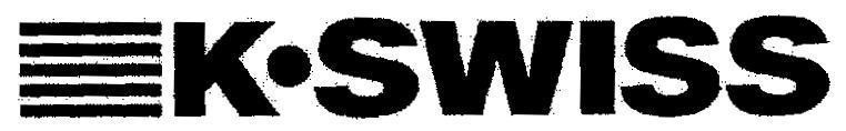 Mẫu nhãn hiệu K SWISS