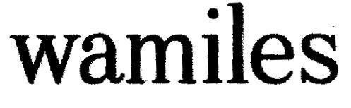 Mẫu nhãn hiệu WAMILES