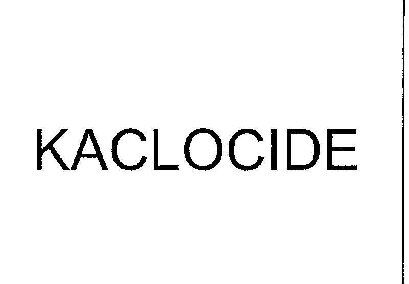 Mẫu nhãn hiệu KACLOCIDE