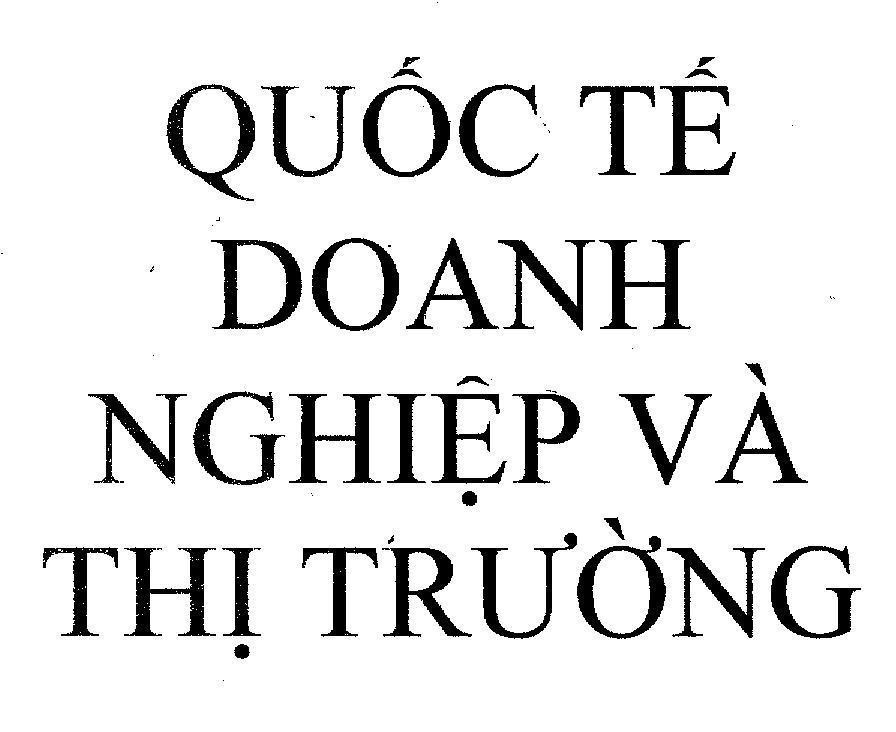 Mẫu nhãn hiệu QUốC Tế DOANH NGHIệP Và THị TRƯờNG