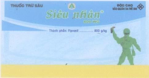 Mẫu nhãn hiệu Siêu Nhân A Thuốc Trừ Sâu