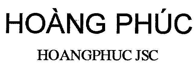 Mẫu nhãn hiệu HOàNG PHúC HOANGPHUC JSC