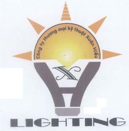 Mẫu nhãn hiệu Xuân Hiếu XH LIGHTING Công ty thương mại kỹ thuật