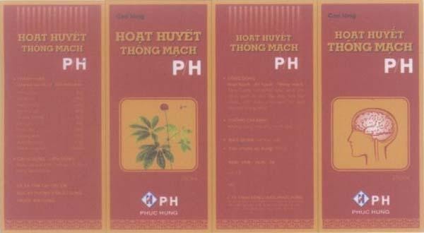 Mẫu nhãn hiệu PH Phúc Hưng Cao Lông Hoạt Huyết Thông Mạch