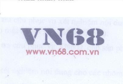 Mẫu nhãn hiệu VN68 www.vn68.com.vn