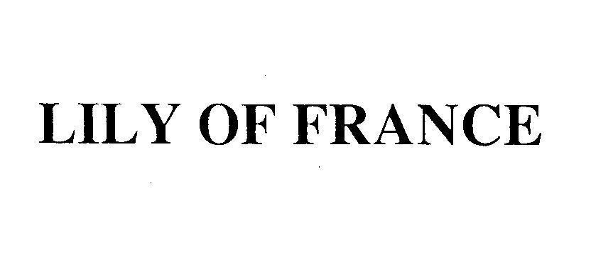 Mẫu nhãn hiệu LILY OF FRANCE