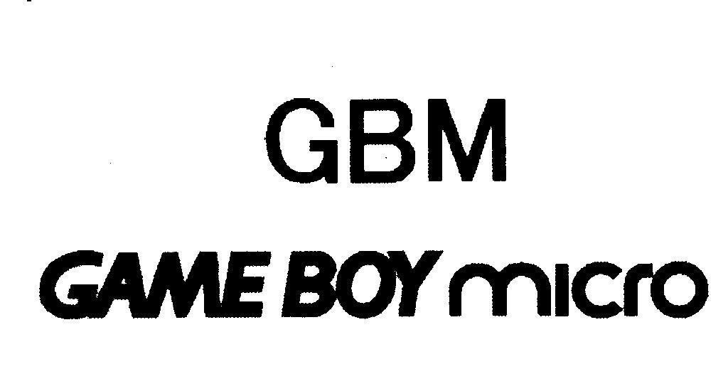 Mẫu nhãn hiệu GBM GAME BOY MICRO