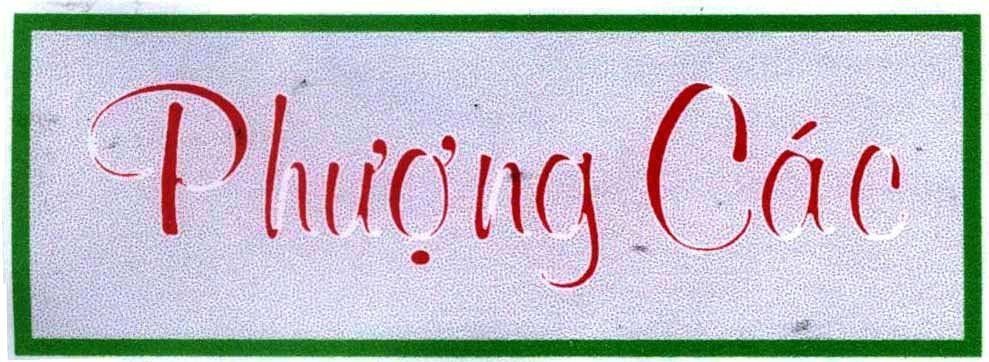 Mẫu nhãn hiệu Phượng Các