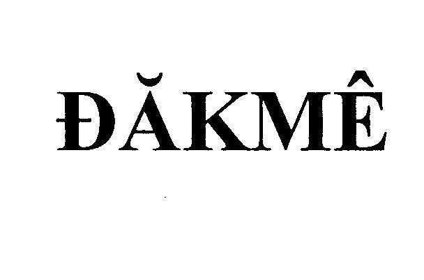 Mẫu nhãn hiệu DĂKMÊ