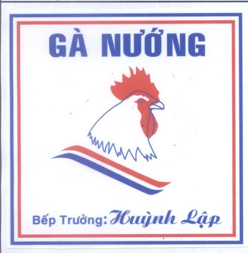 Mẫu nhãn hiệu Huỳnh Lập Gà nướng bếp trưởng