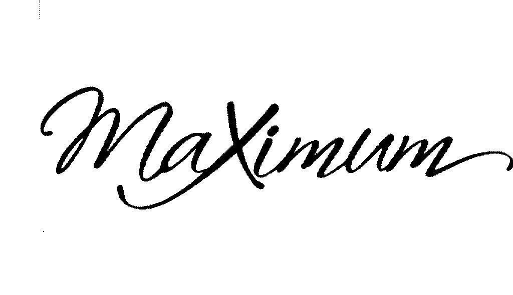 Mẫu nhãn hiệu MAXIMUM