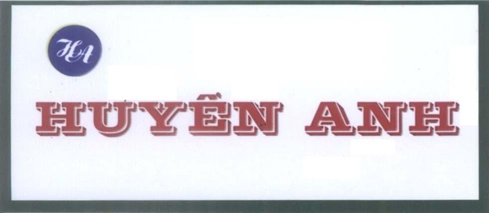 Mẫu nhãn hiệu HA Huyền Anh