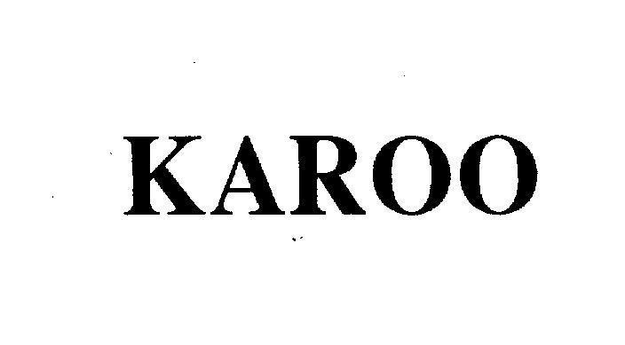 Mẫu nhãn hiệu KAROO