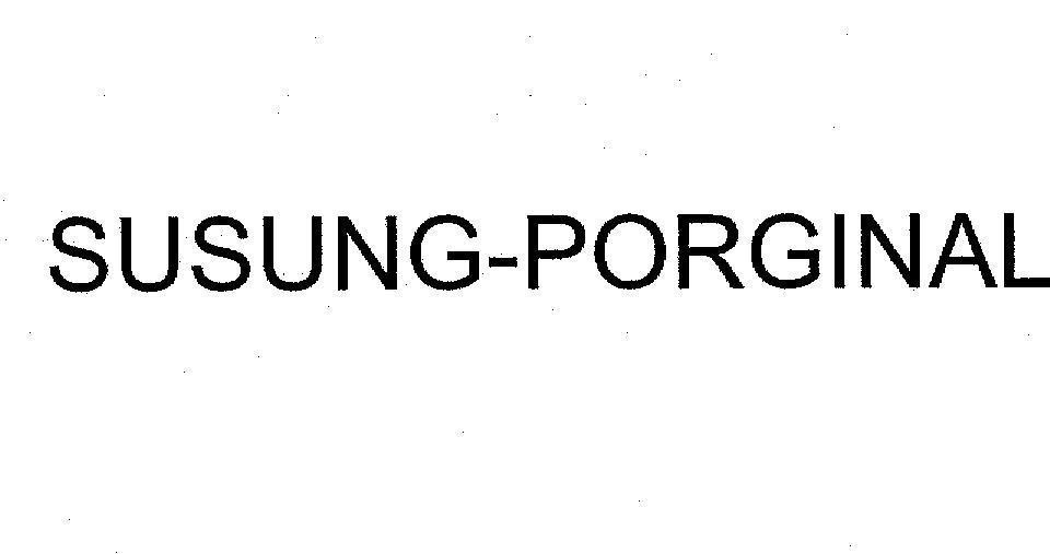 Mẫu nhãn hiệu SUSUNG-PORGINAL
