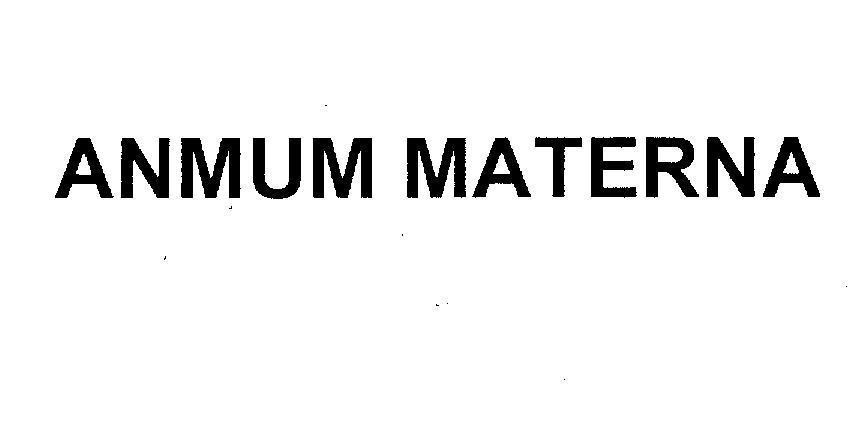 Mẫu nhãn hiệu ANMUM MATERNA