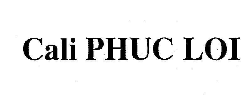 Mẫu nhãn hiệu CALI PHUC LOI