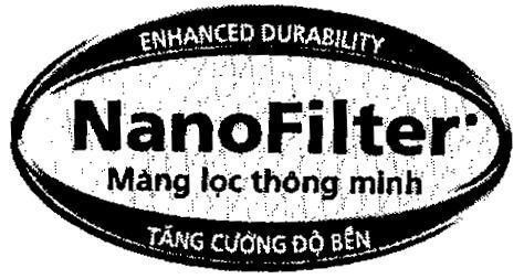 Mẫu nhãn hiệu NANOFILTER Màng lọc thông minh