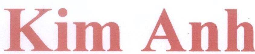 Mẫu nhãn hiệu KIM ANH