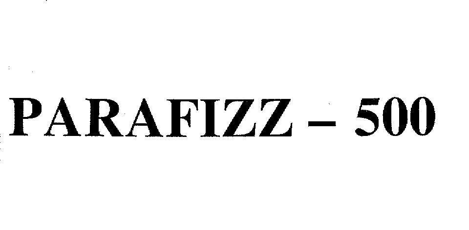 Mẫu nhãn hiệu PARAFIZZ - 500