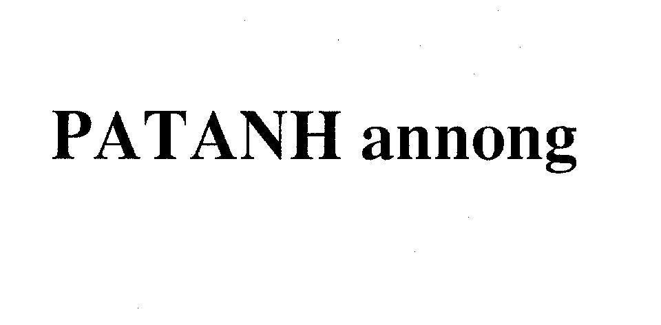Mẫu nhãn hiệu PATANH annong