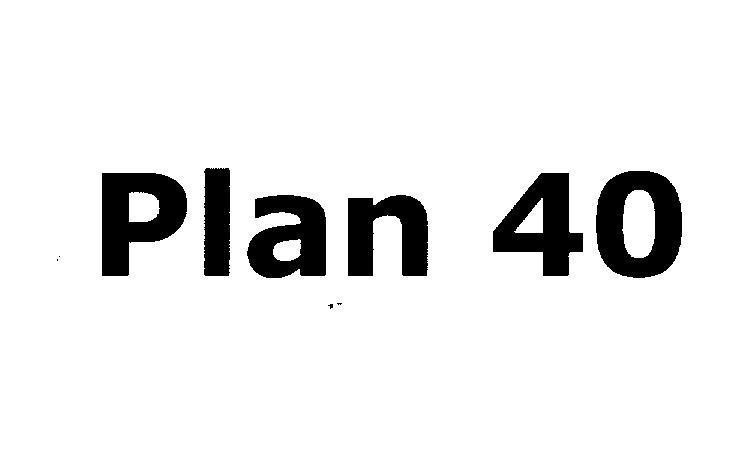 Mẫu nhãn hiệu PLAN 40