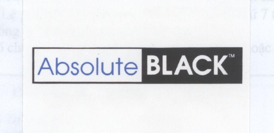 Mẫu nhãn hiệu ABSOLUTE BLACK