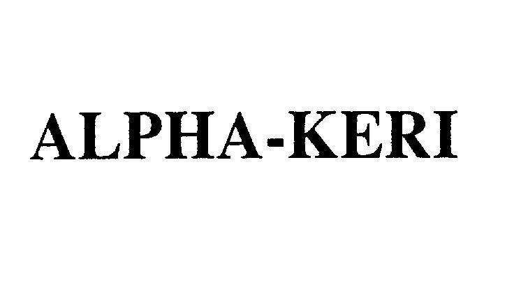 Mẫu nhãn hiệu ALPHA-KERI