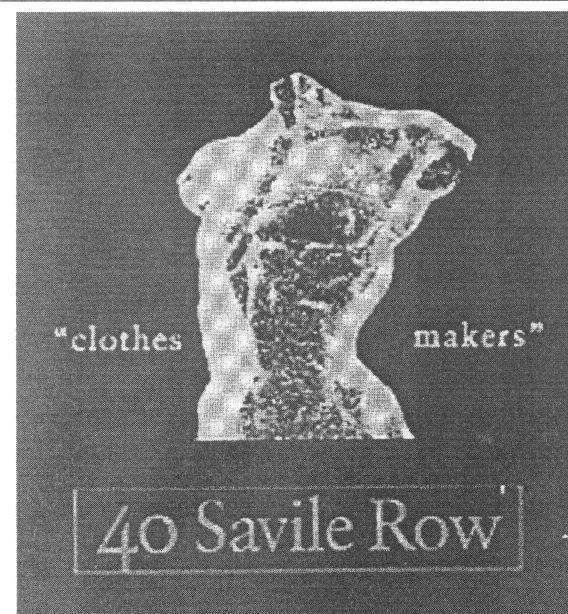 Mẫu nhãn hiệu 40 SAVILE ROW CLOTHES MAKERS