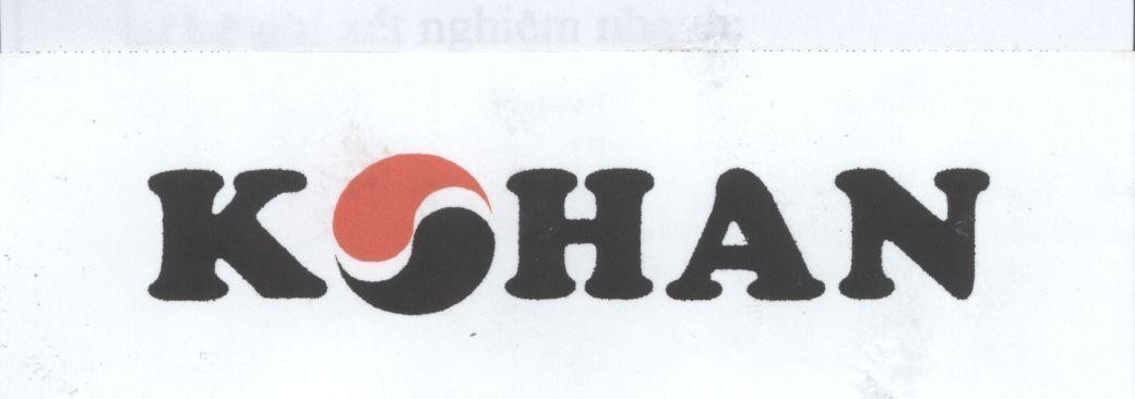 Mẫu nhãn hiệu KOHAN