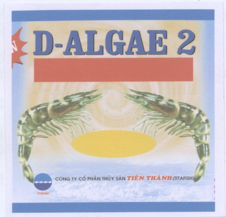 Mẫu nhãn hiệu D-ALGAE 2 công ty cổ phần thuỷ sản Tiến Thành TITAFISH